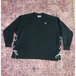Adidas Always Original Laced Crew Sweatshirt Green HK5110 Womens 3X Plus Size